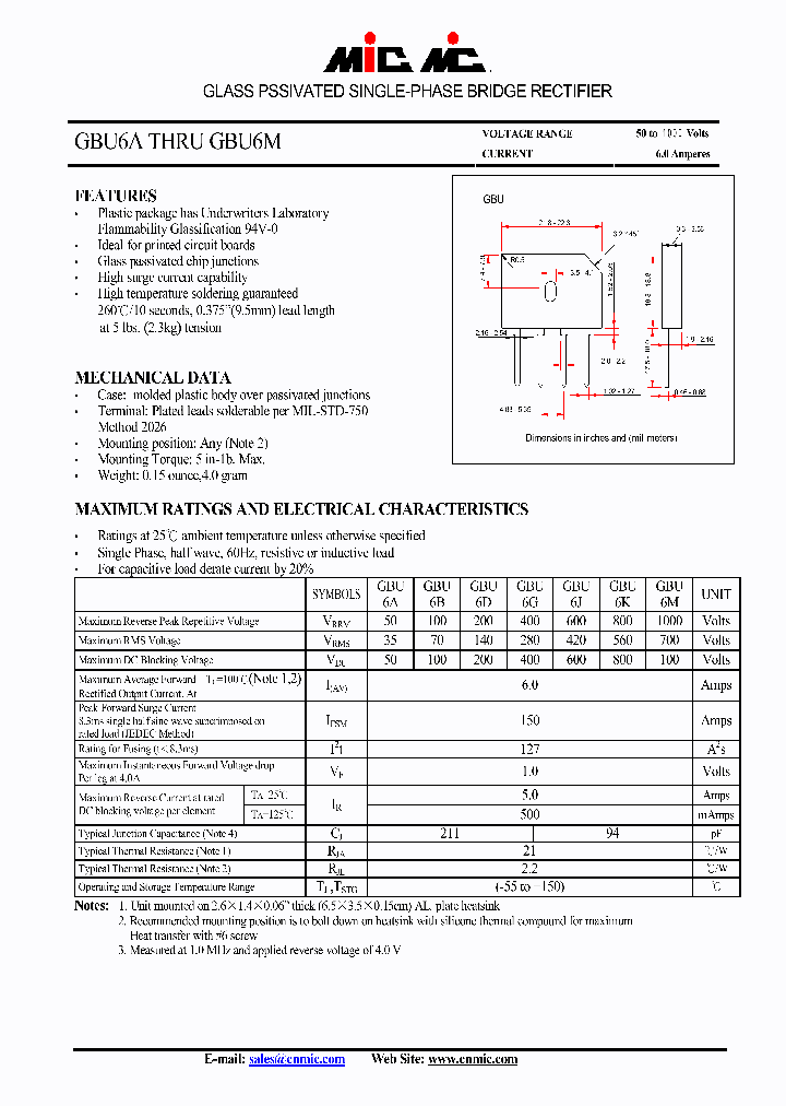 GBU6J_4388672.PDF Datasheet