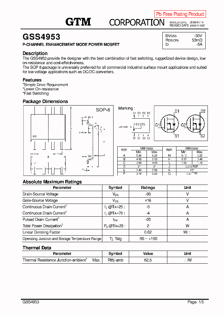 GSS4953_4913489.PDF Datasheet