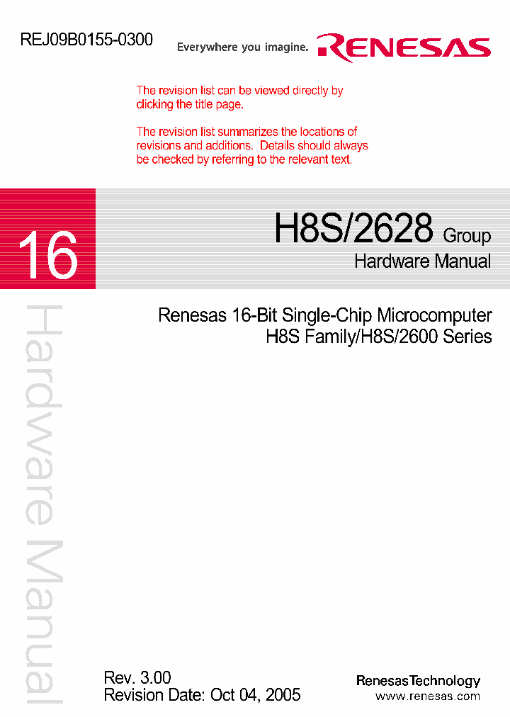 H8S2628_4784372.PDF Datasheet