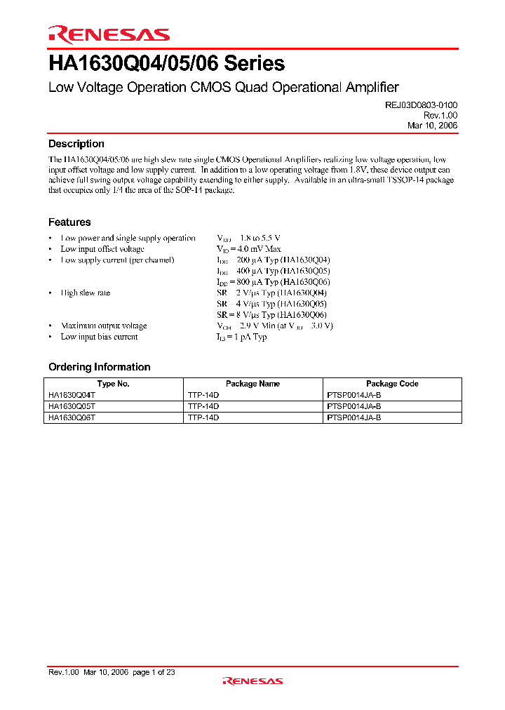 HA1630Q04_4765675.PDF Datasheet