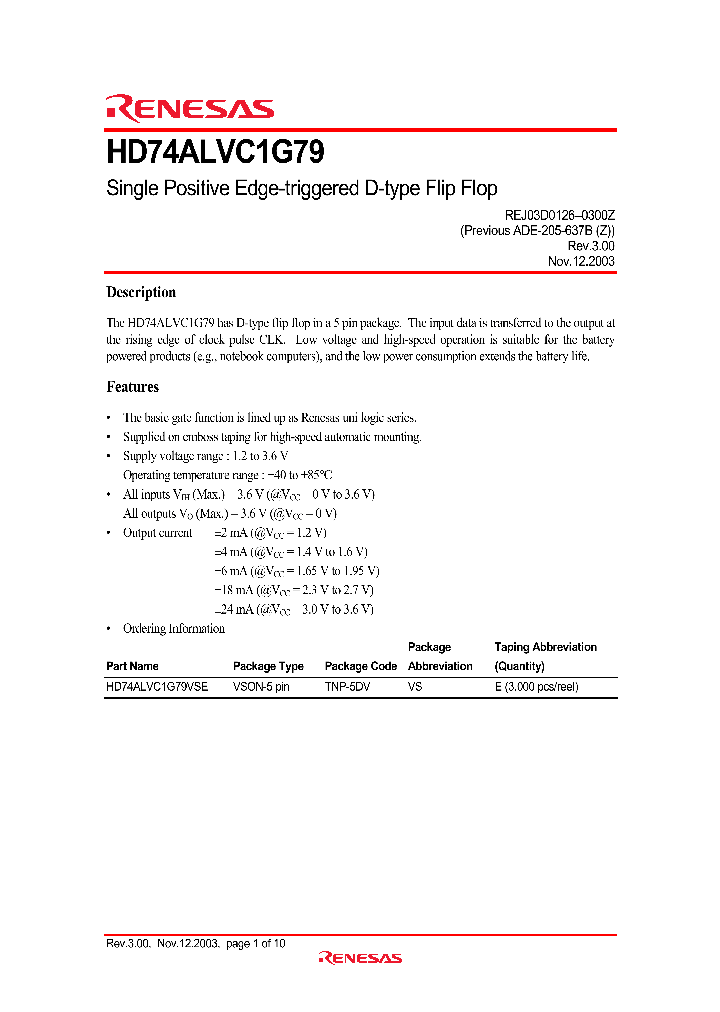 HD74ALVC1G79_4785825.PDF Datasheet