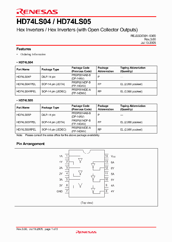 HD74LS04_4293714.PDF Datasheet