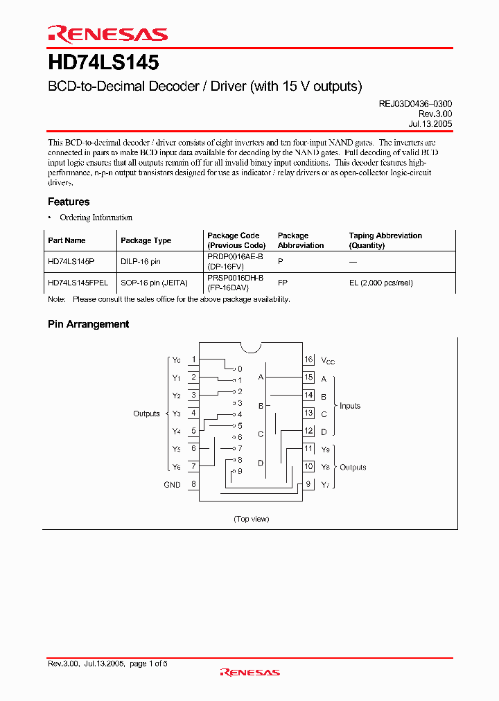HD74LS145_4260176.PDF Datasheet