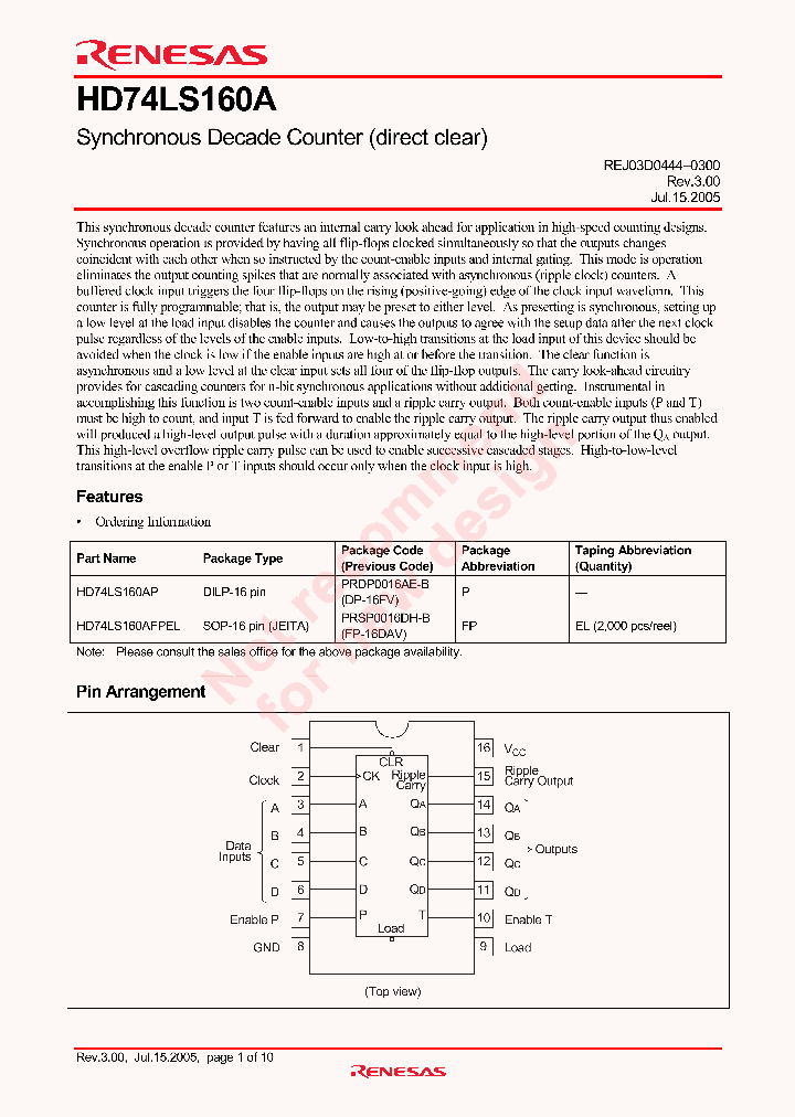 HD74LS160A_4265794.PDF Datasheet