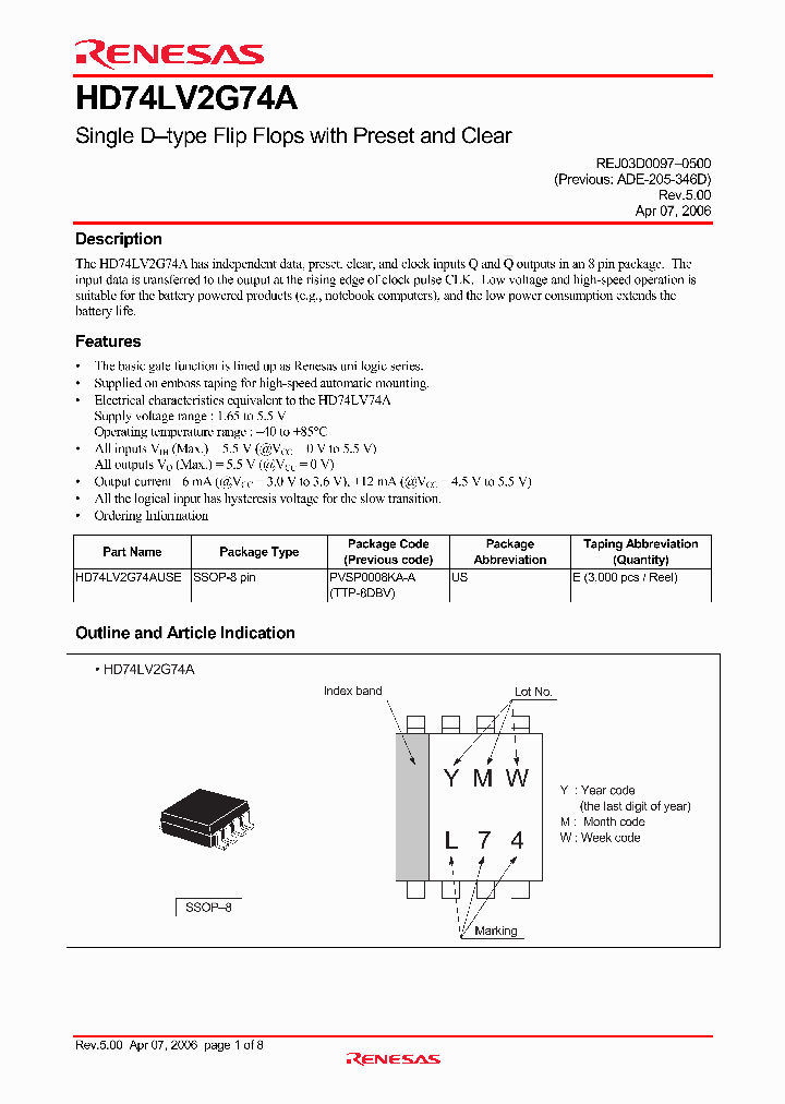 HD74LV2G74A_4330560.PDF Datasheet