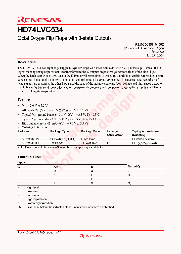 HD74LVC534FPEL_4242327.PDF Datasheet