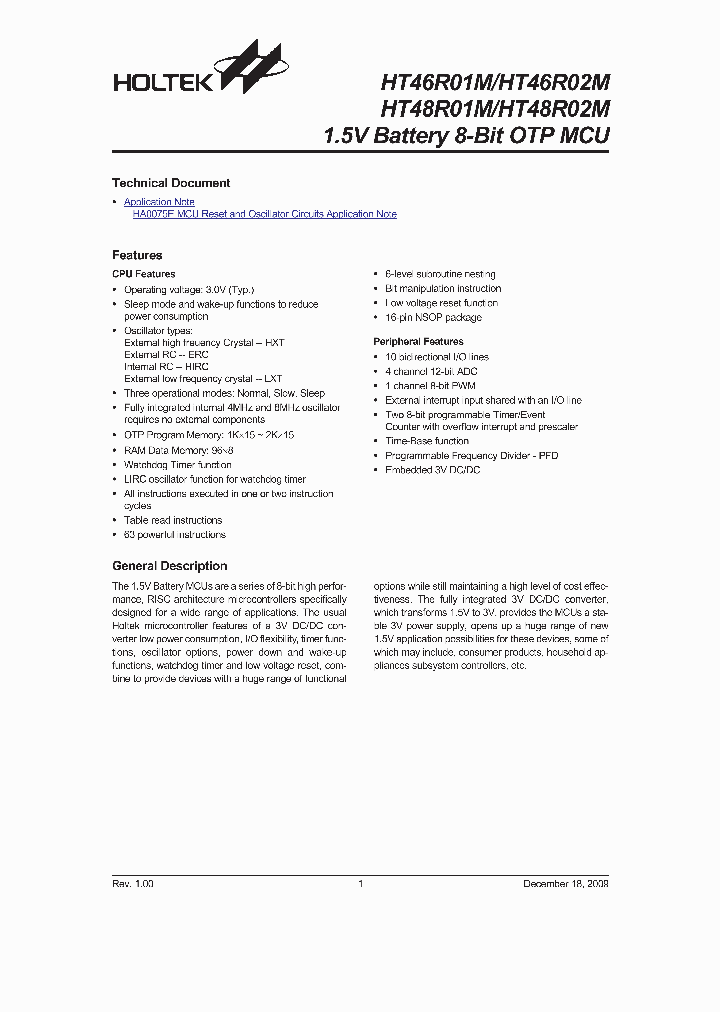 HT46R01M_4633035.PDF Datasheet