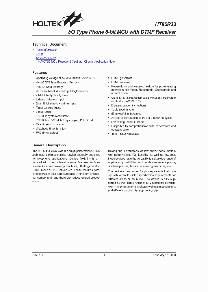 HT95R33_4771228.PDF Datasheet