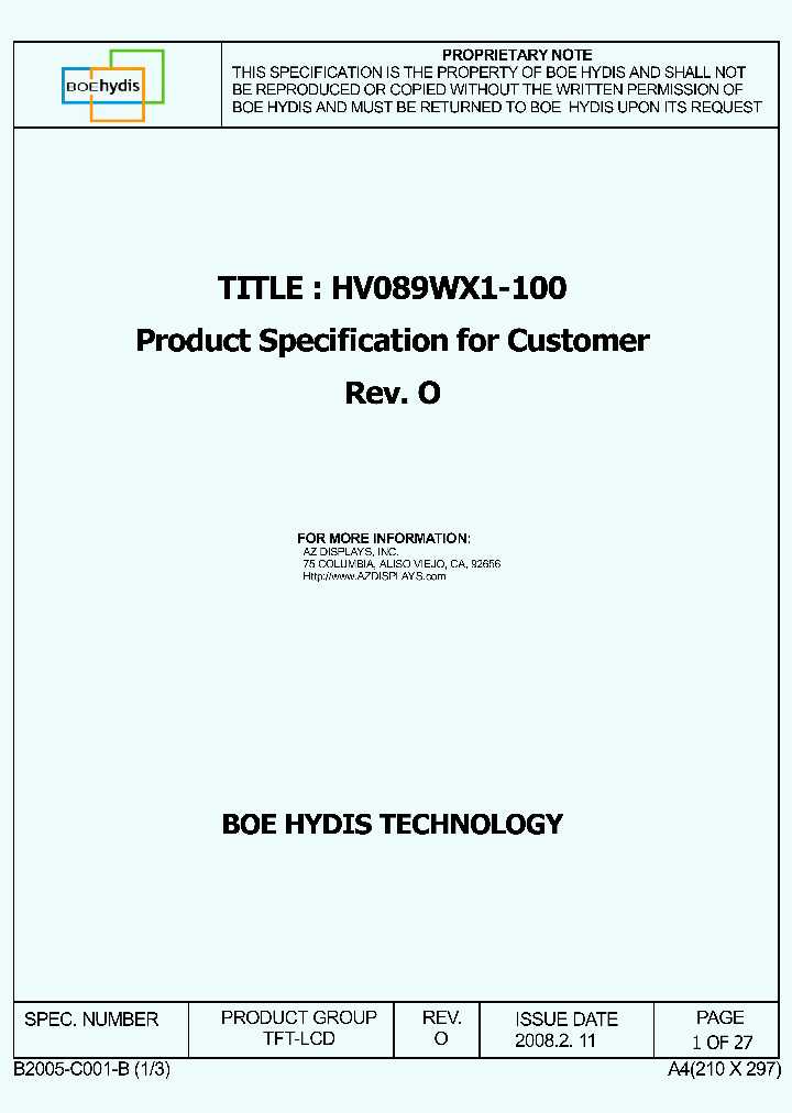 HV089WX1-100_4525854.PDF Datasheet