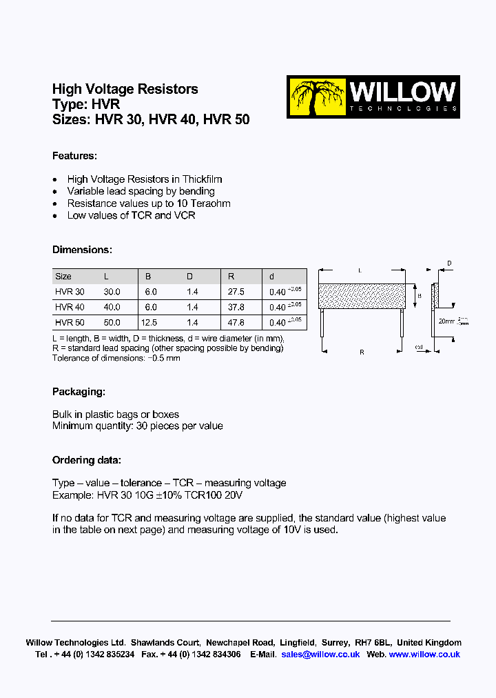 HVR50_4547343.PDF Datasheet