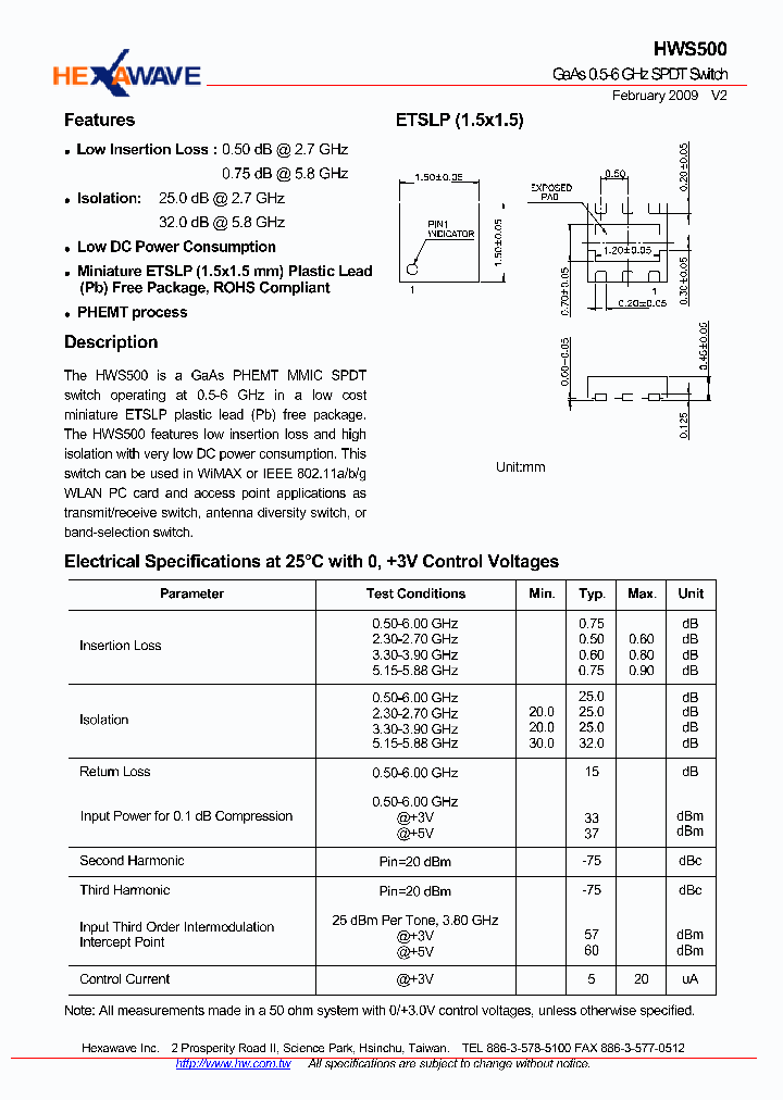 HWS500_4732040.PDF Datasheet