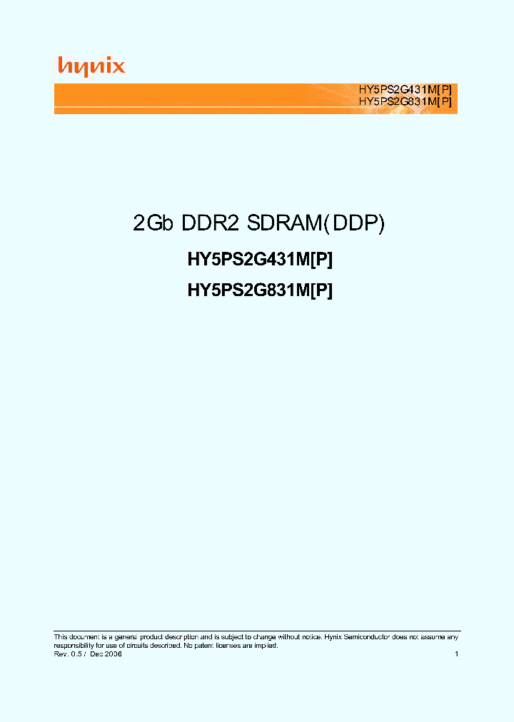 HY5PS2G431M_4771803.PDF Datasheet