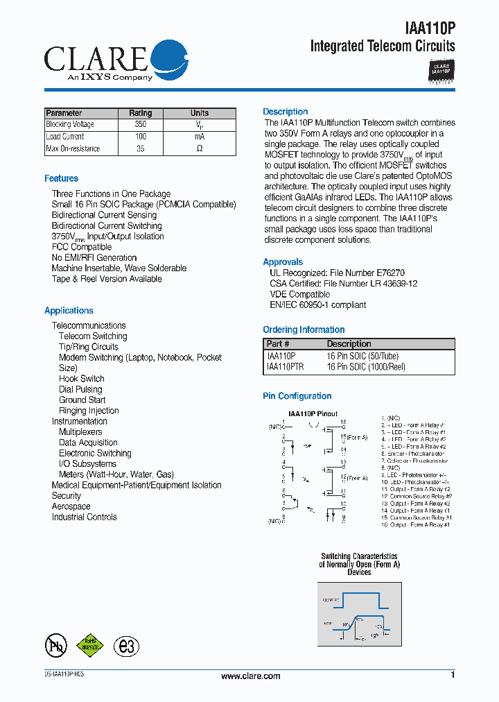 IAA110P1_4670100.PDF Datasheet