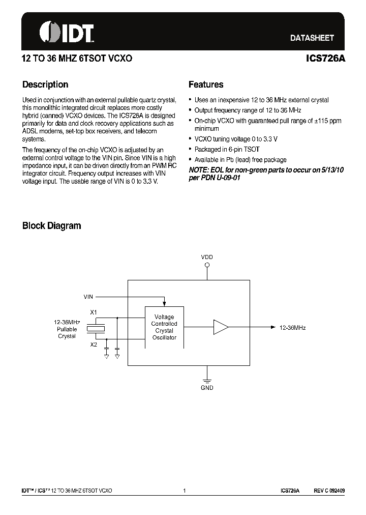 ICS726A_4594791.PDF Datasheet