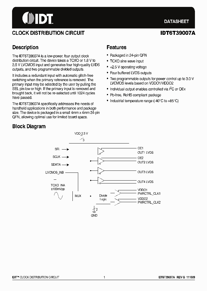 IDT6T39007A_4632718.PDF Datasheet