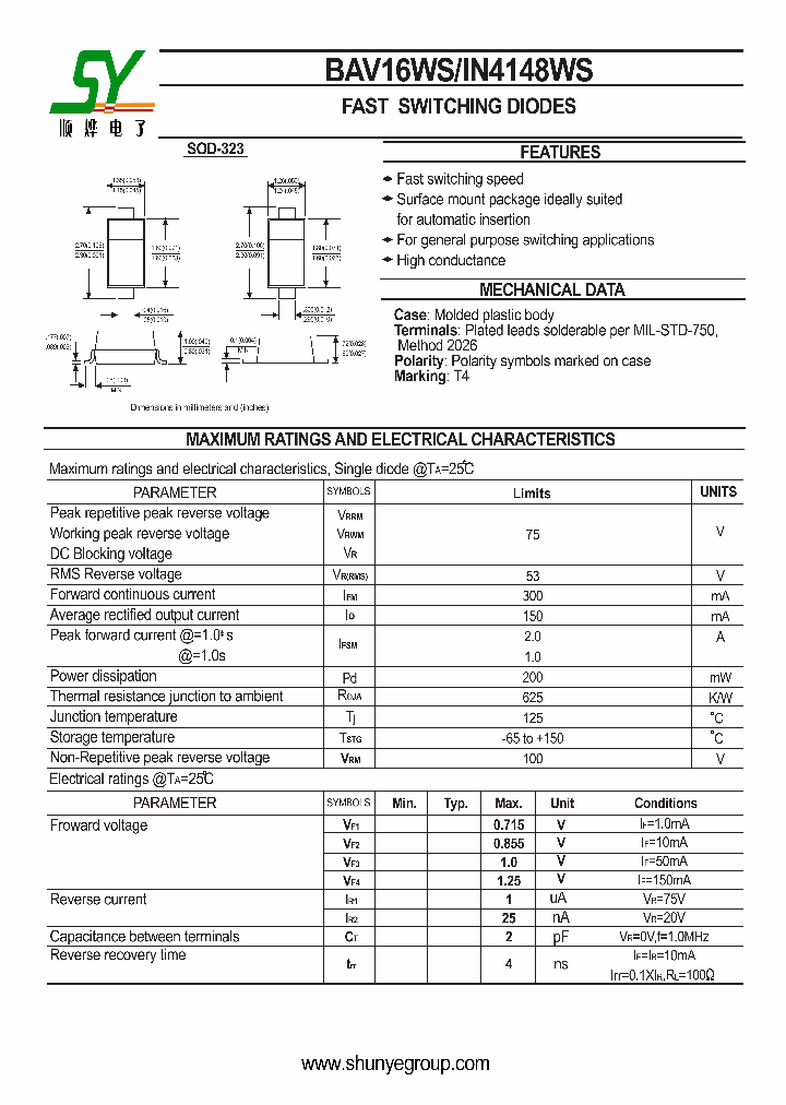 IN4148WS_4577074.PDF Datasheet