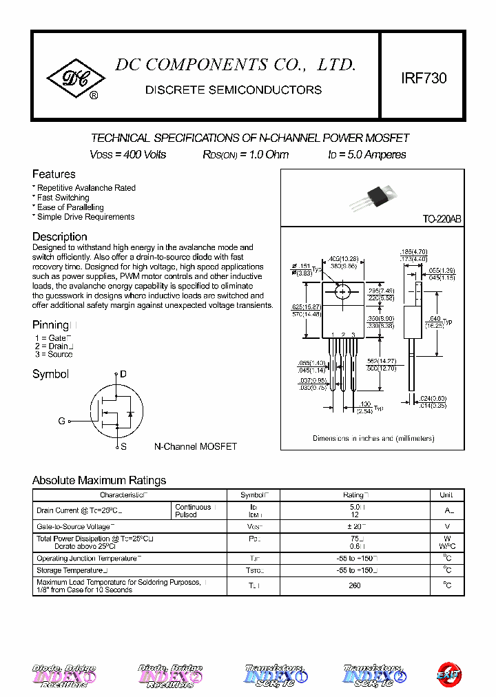 Схемы в которых применяются транзисторы irf730