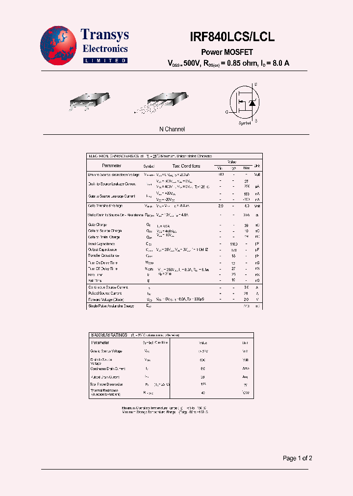 IRF840LCL_4788856.PDF Datasheet