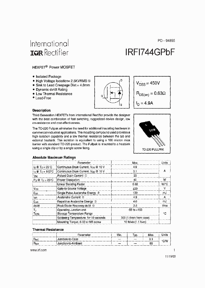 IRFI744GPBF_4450436.PDF Datasheet