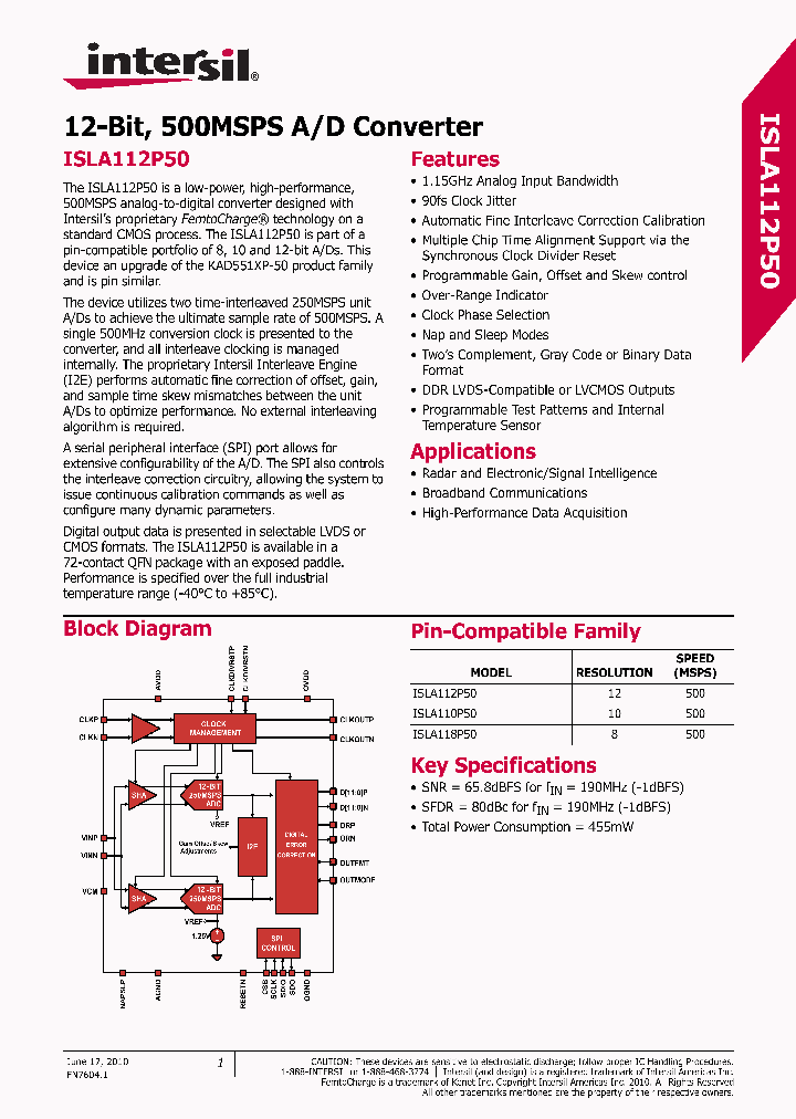 ISLA112P50_4704462.PDF Datasheet