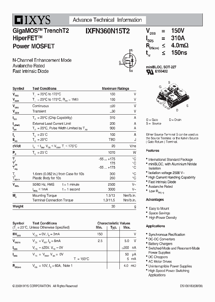 IXFN360N15T2_4771328.PDF Datasheet