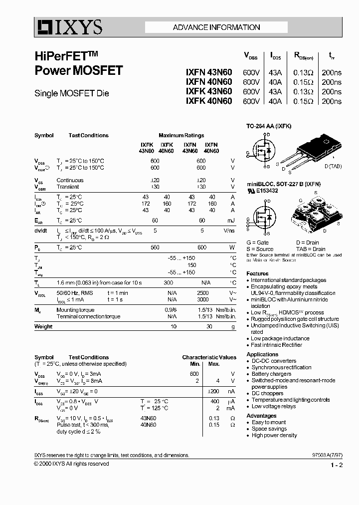 IXFN40N60_4439446.PDF Datasheet