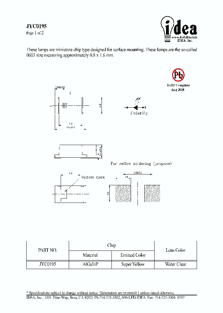 JYC0195_4743164.PDF Datasheet