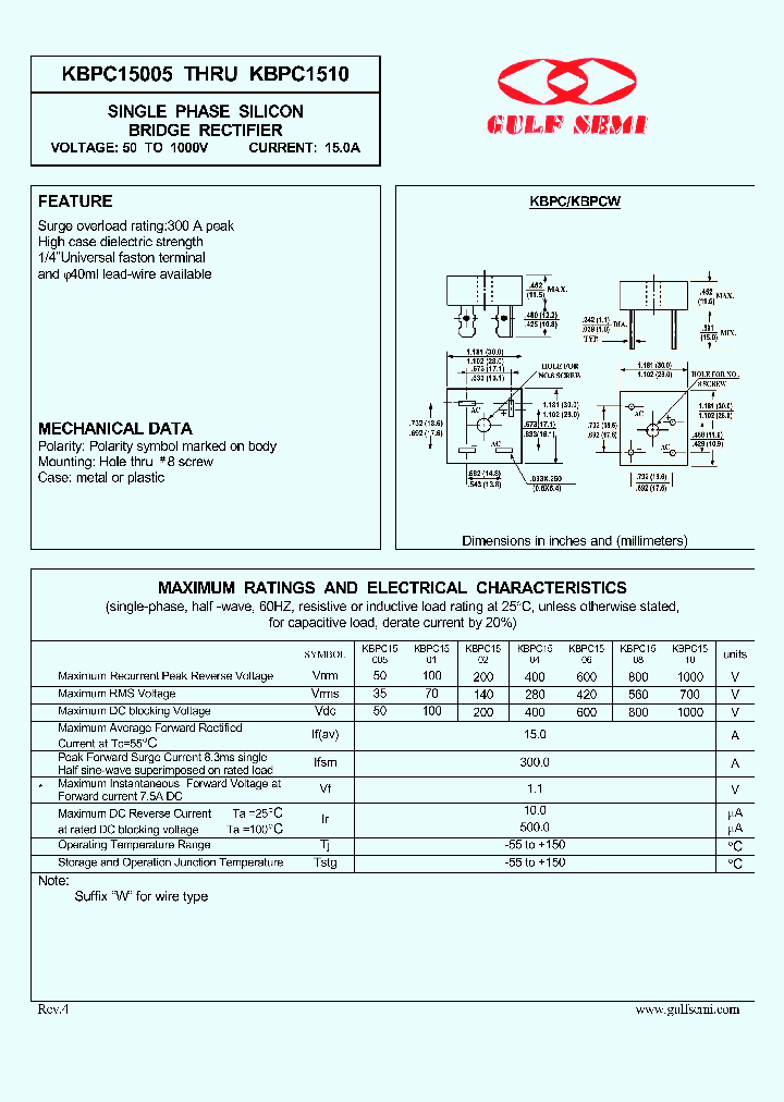 KBPC1506_4810944.PDF Datasheet