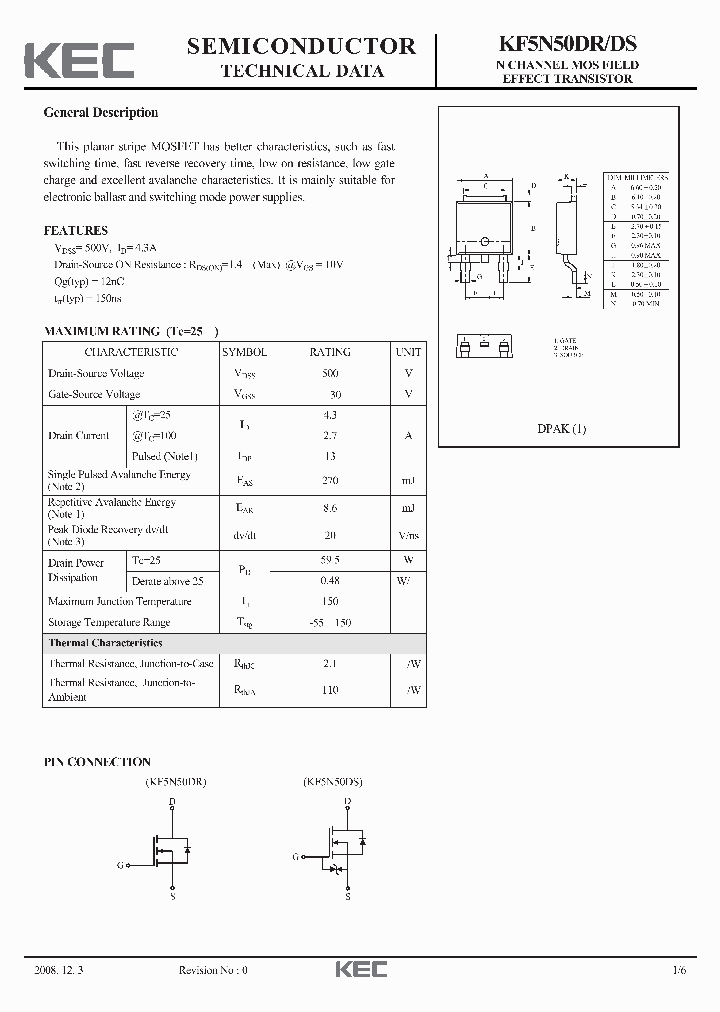 KF5N50DR_4661166.PDF Datasheet