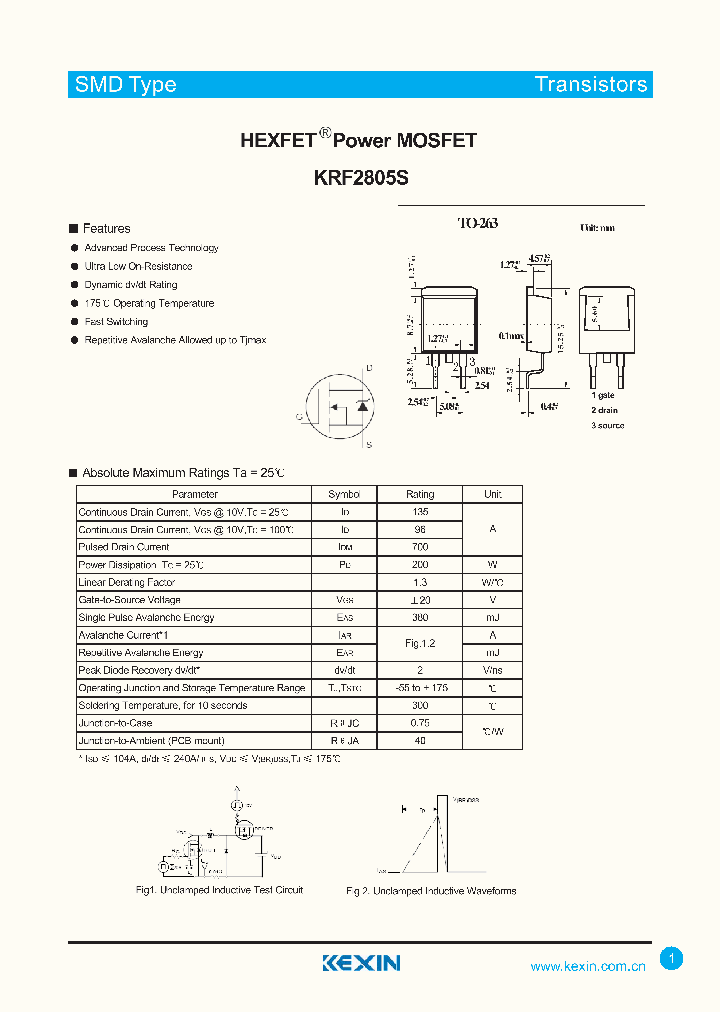 KRF2805S_4344448.PDF Datasheet