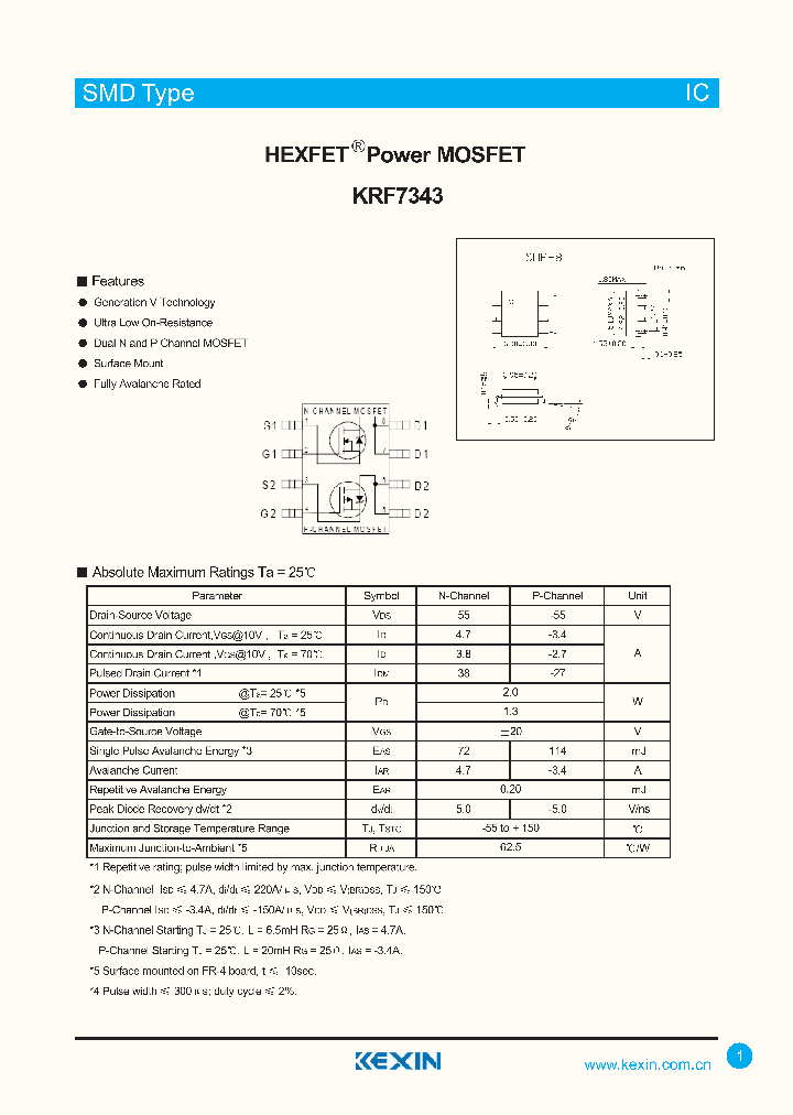 KRF7343_4424398.PDF Datasheet