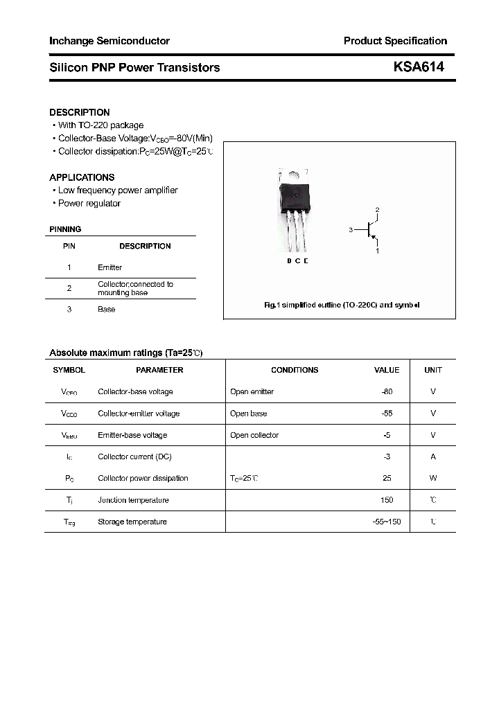 KSA614_4388722.PDF Datasheet