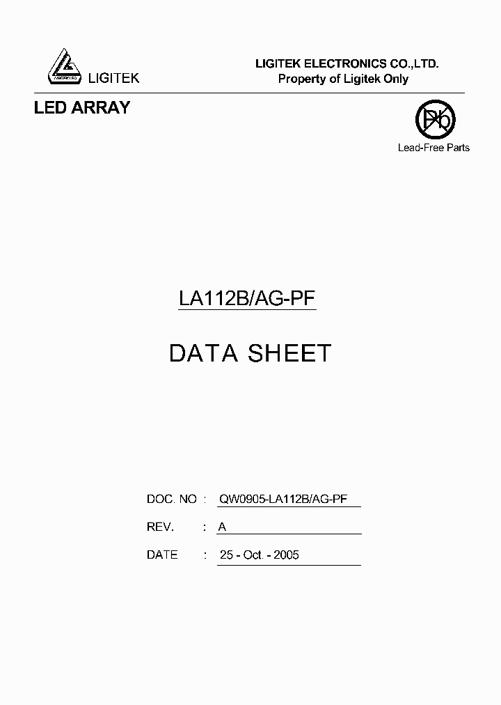 LA112B-AG-PF_4692815.PDF Datasheet