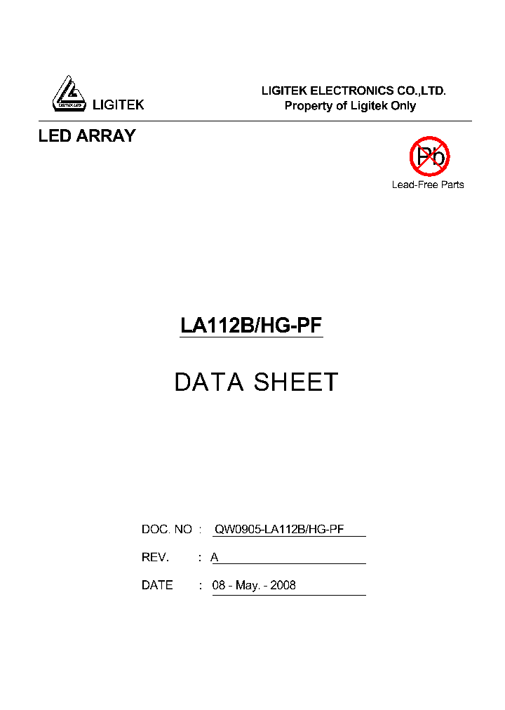 LA112B-HG-PF_4893170.PDF Datasheet