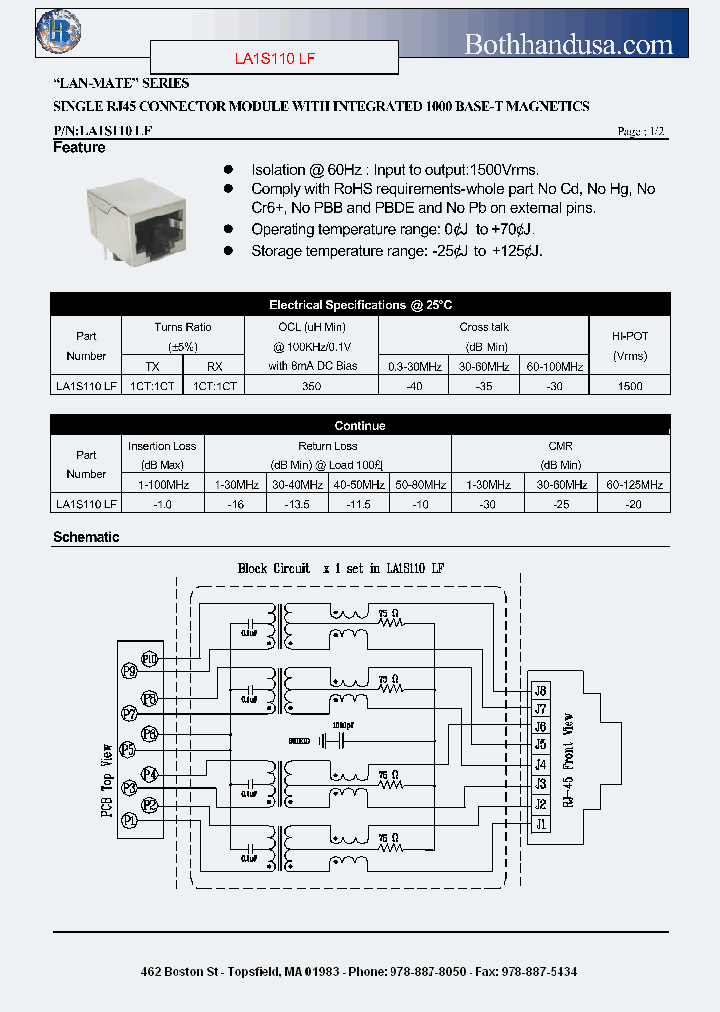 LA1S110LF_4560266.PDF Datasheet