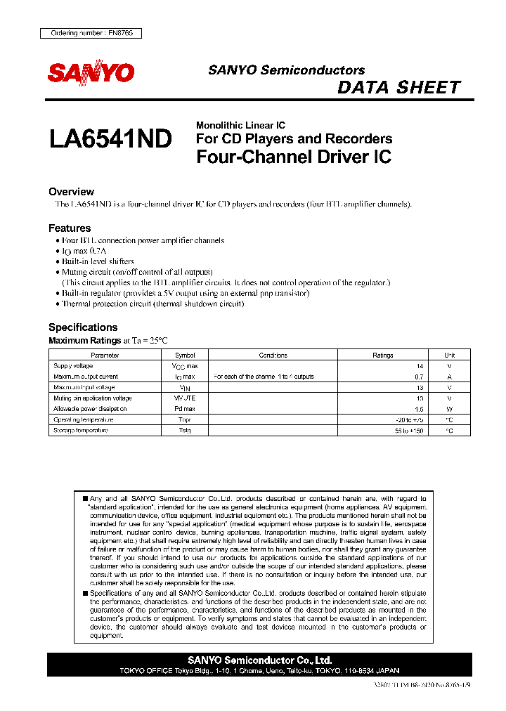 LA6541ND_4359970.PDF Datasheet