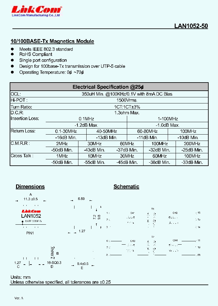 LAN1052-50_4764832.PDF Datasheet