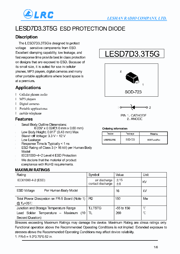 LESD7D33T5G_4673344.PDF Datasheet