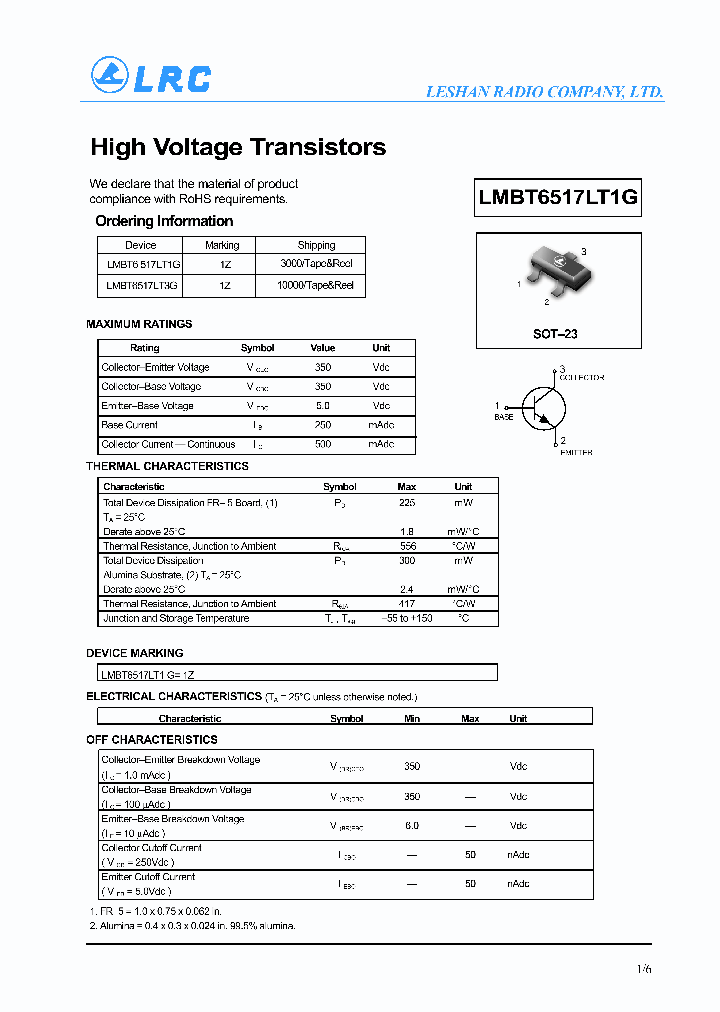 LMBT6517LT1G_4281582.PDF Datasheet