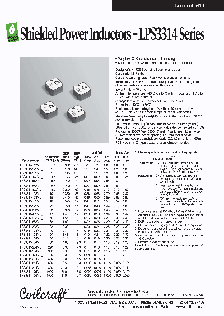 LPS3314-472ML_4526657.PDF Datasheet