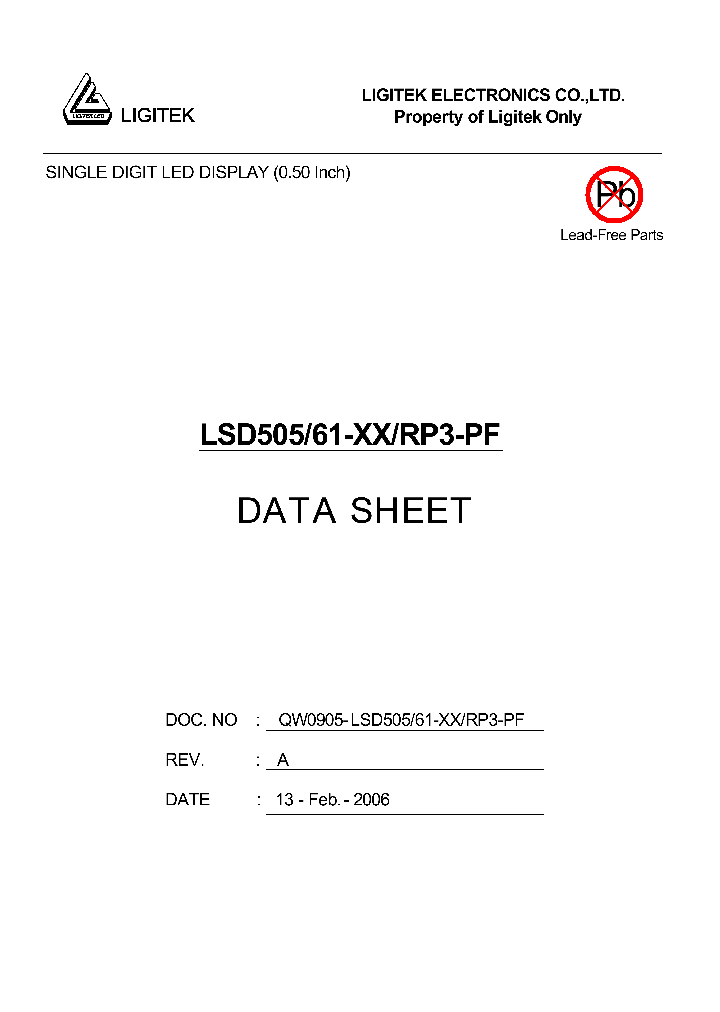 LSD505-61-XX-RP3-PF_4581720.PDF Datasheet