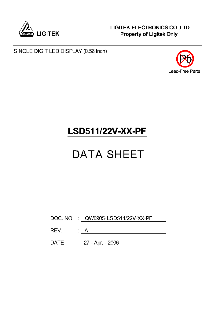 LSD511-22V-XX-PF_4883413.PDF Datasheet