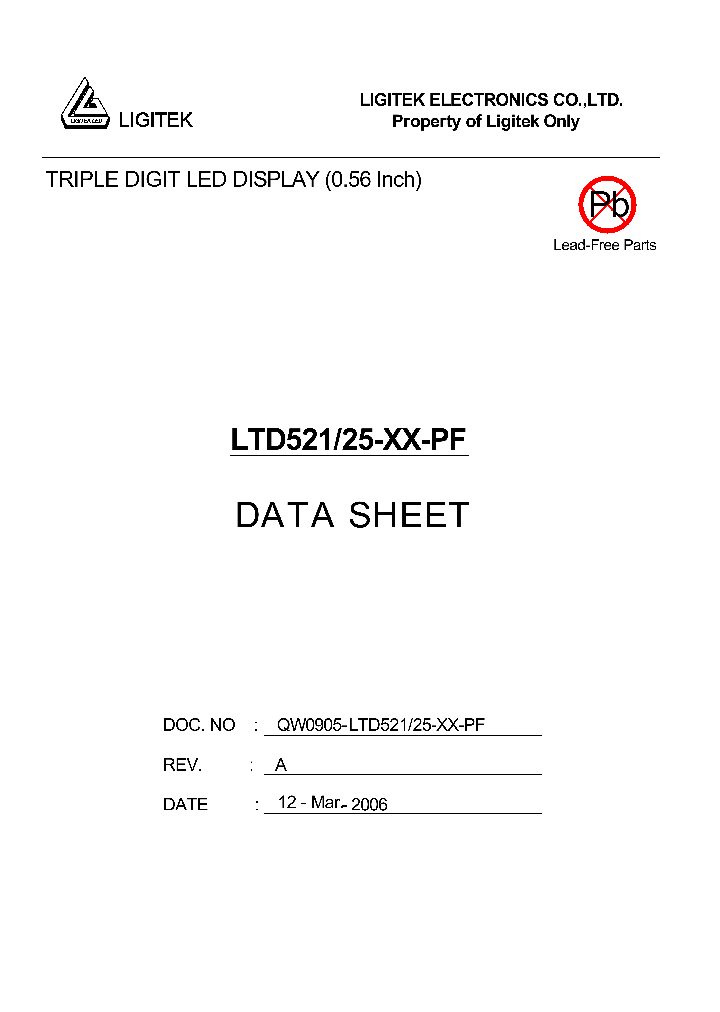 LTD521-25-XX-PF_4810590.PDF Datasheet