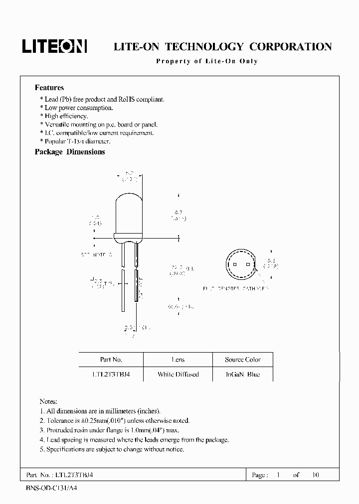 LTL2T3TBJ4_4738405.PDF Datasheet