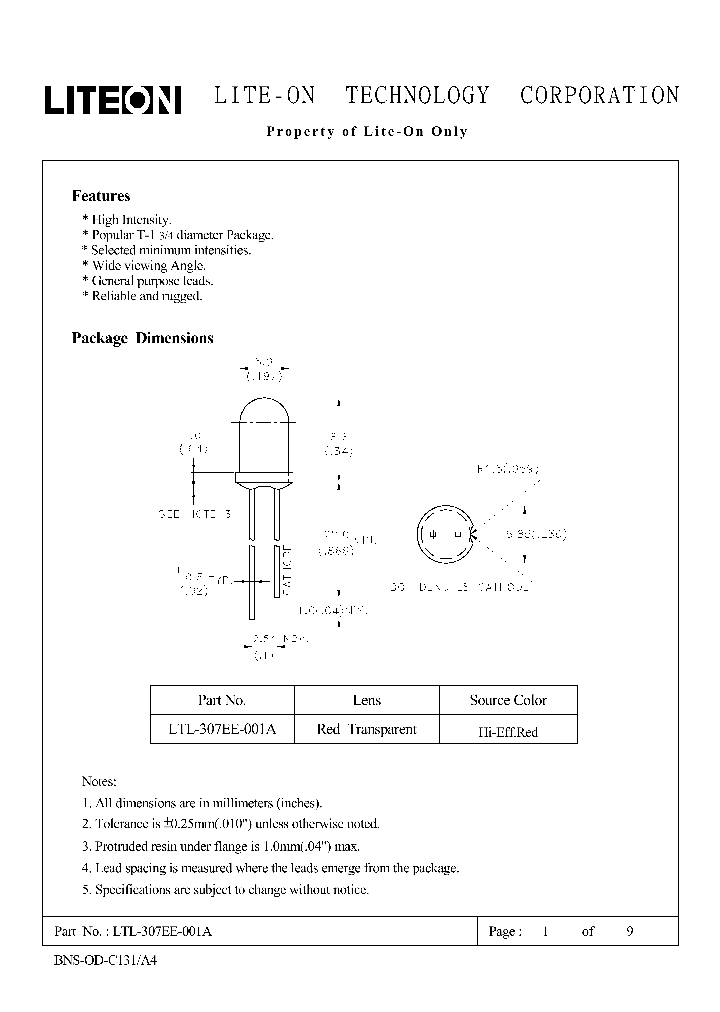 LTL-307EE-001A_4570196.PDF Datasheet