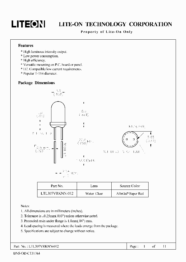 LTL307VRKNN-012_4539935.PDF Datasheet