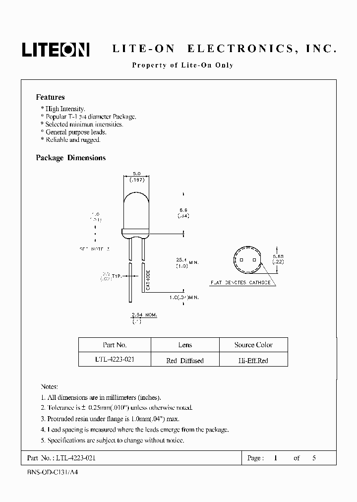 LTL-4223-021_4782225.PDF Datasheet