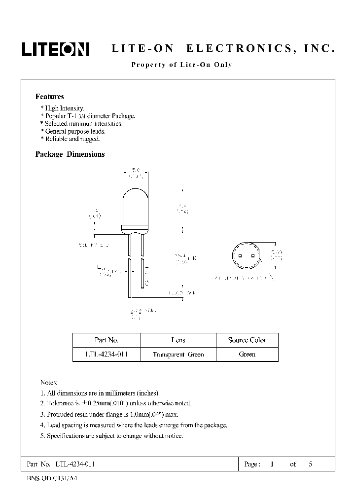 LTL-4234-011_4678806.PDF Datasheet