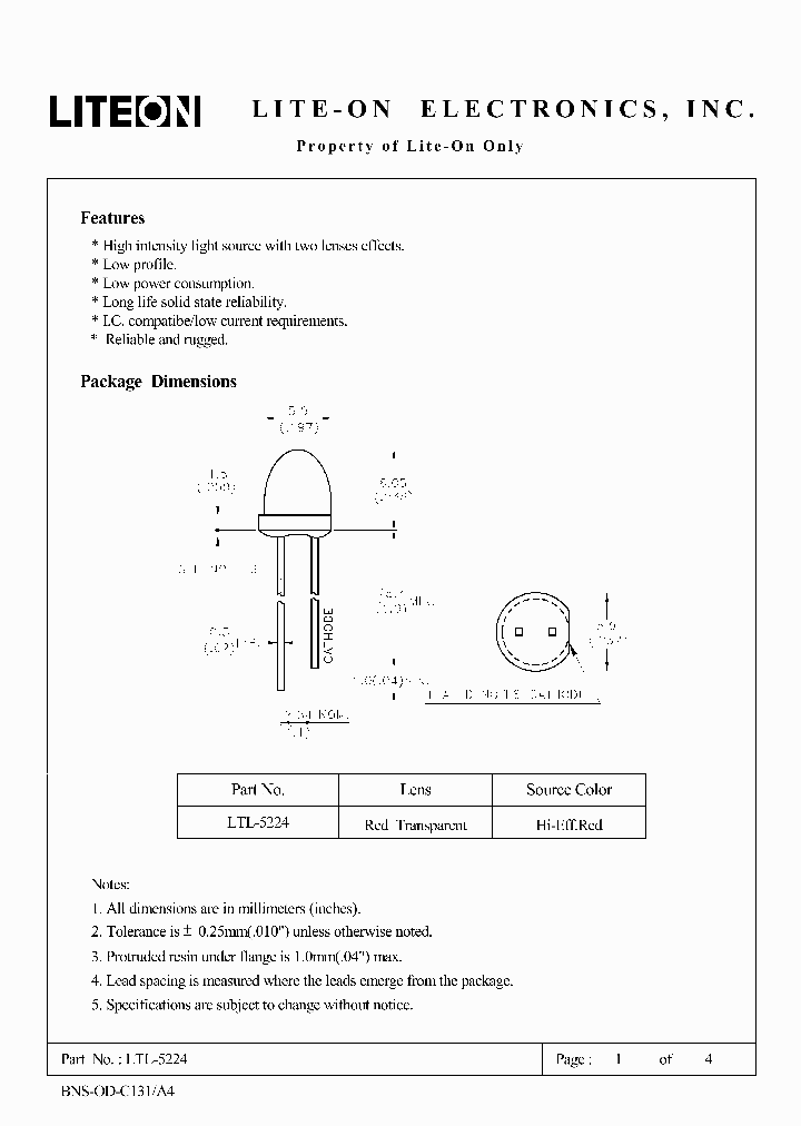 LTL-5224_4871288.PDF Datasheet
