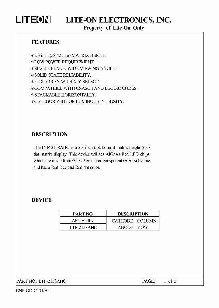 LTP-2158AHC_4672690.PDF Datasheet